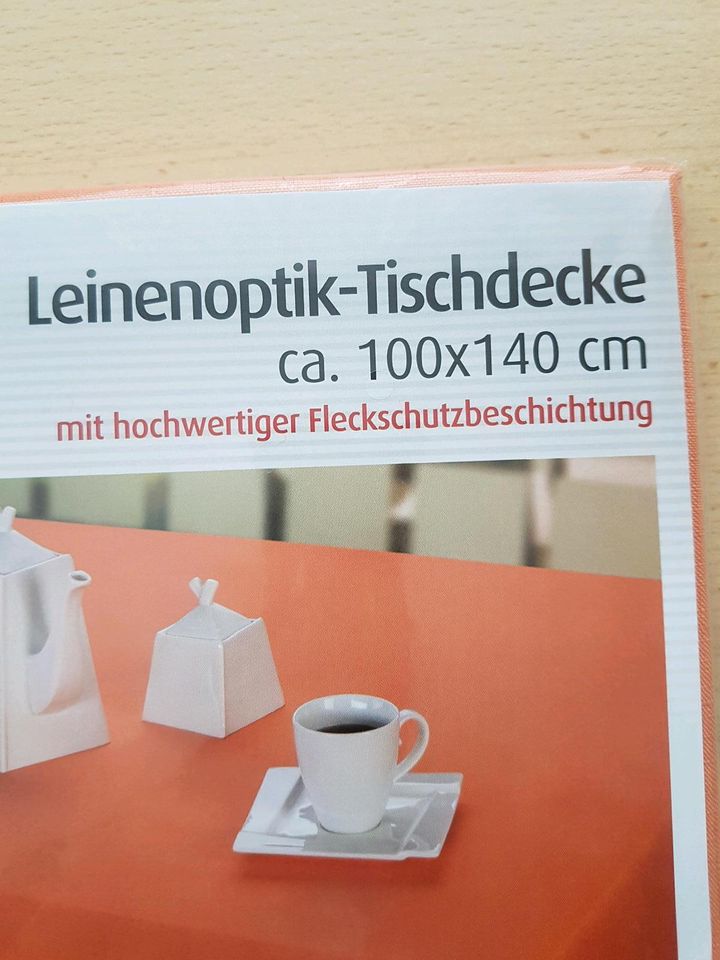 Tischdecke Leinen Optik Neu in München