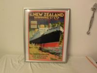 Poster gerahmt Lilienschiff Werbung The New Zealand Shipping älte Harburg - Hamburg Neugraben Vorschau