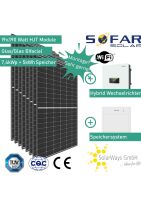 7,4kWp Anlage bestehend aus 19x390 Watt HJT Solar Module + Hybrid Wechselrichter + Speichersystem Nordrhein-Westfalen - Coesfeld Vorschau