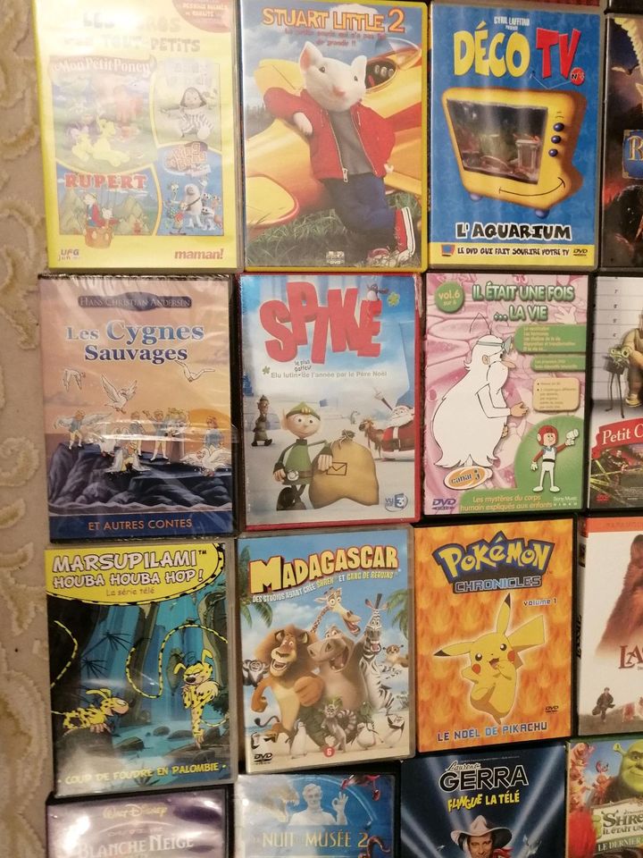 Großes Konvolut Paket Kinder Filme DVDs Französisch u Englisch in Hungen