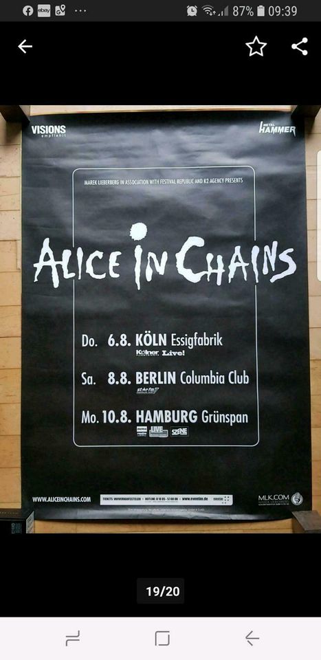 POSTER - Avril Lavigne, Schiller, Alice in Chains, Scooter, Selig in Berlin