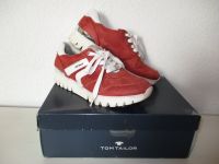 TOM TAILOR Gr.39 Damen Sneaker Memory-Effekt Wildleder-Optik rot Sachsen - Groitzsch Vorschau