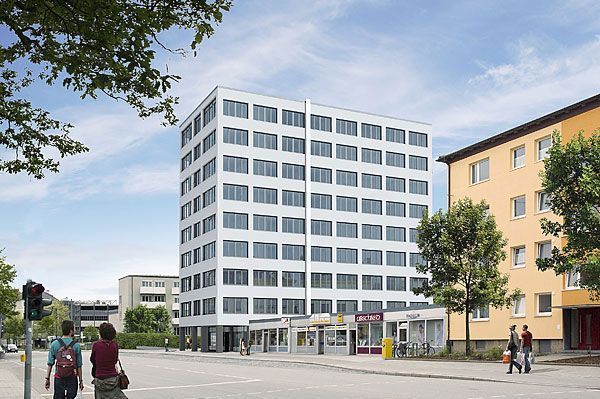 Arbeiten mit Aussicht: Einzelbüros im hochmodernen Regensburger Hochhaus am Stadtpark zu vermieten in Regensburg