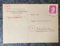 Postkarte Bierbrauerei und Malzfabrik Karwin O. S. Dresden - Trachau Vorschau