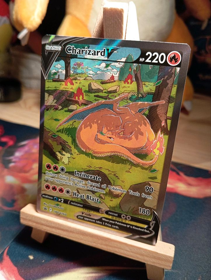 Glurak V Pokemon Karte Original  Black Star Promo NEU MINT Engli. in Braunschweig