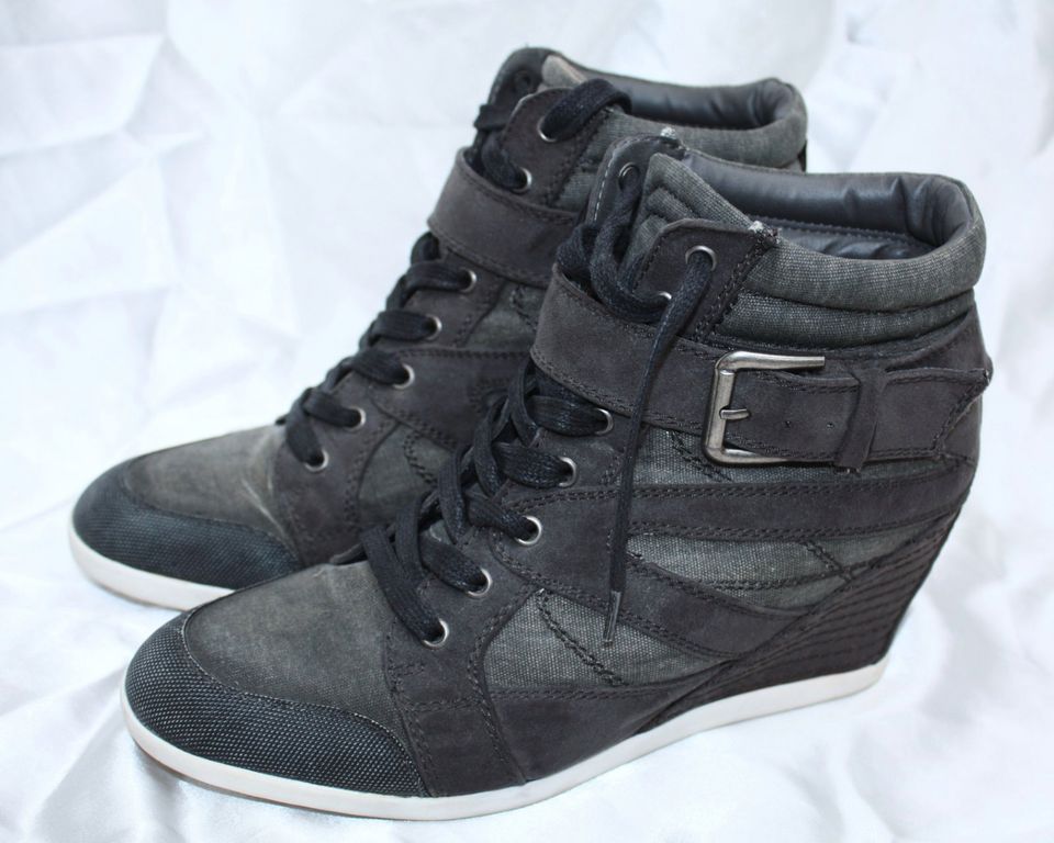 GRACELAND Keil Sneaker Gr.41 Grau Schwarz Deichmann Schuhe Wedges in Dortmund