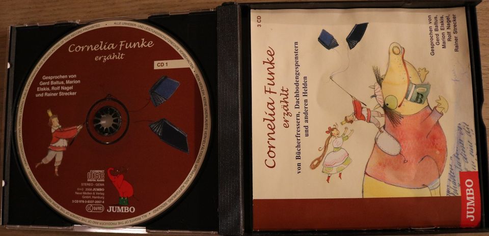 3 CDs Hörspiel  "Cornelia Funke erzählt" von JUMBO in Ötigheim