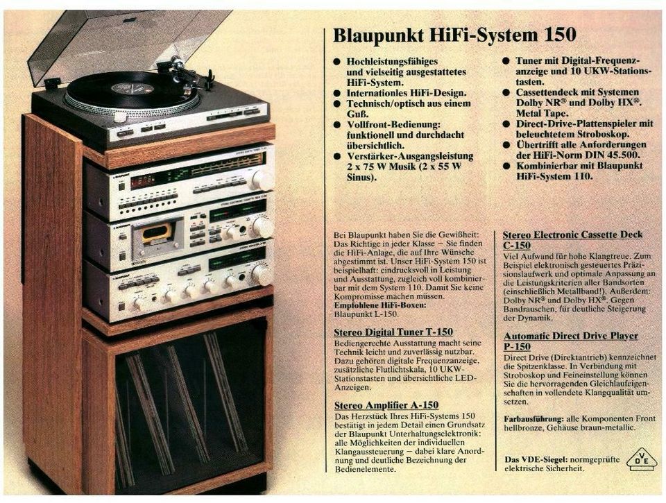 SUCHE HIFI Rack Blaupunkt Serie 150-240 in Horschbach