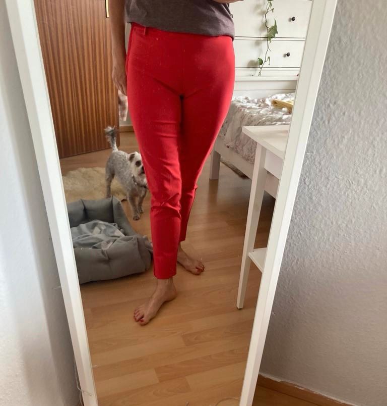 Hose, Mango, Rot, Stretch, Gr. S, wie neu in Berlin