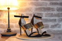 schwarze Highheels mit Goldriemen Nordrhein-Westfalen - Siegen Vorschau