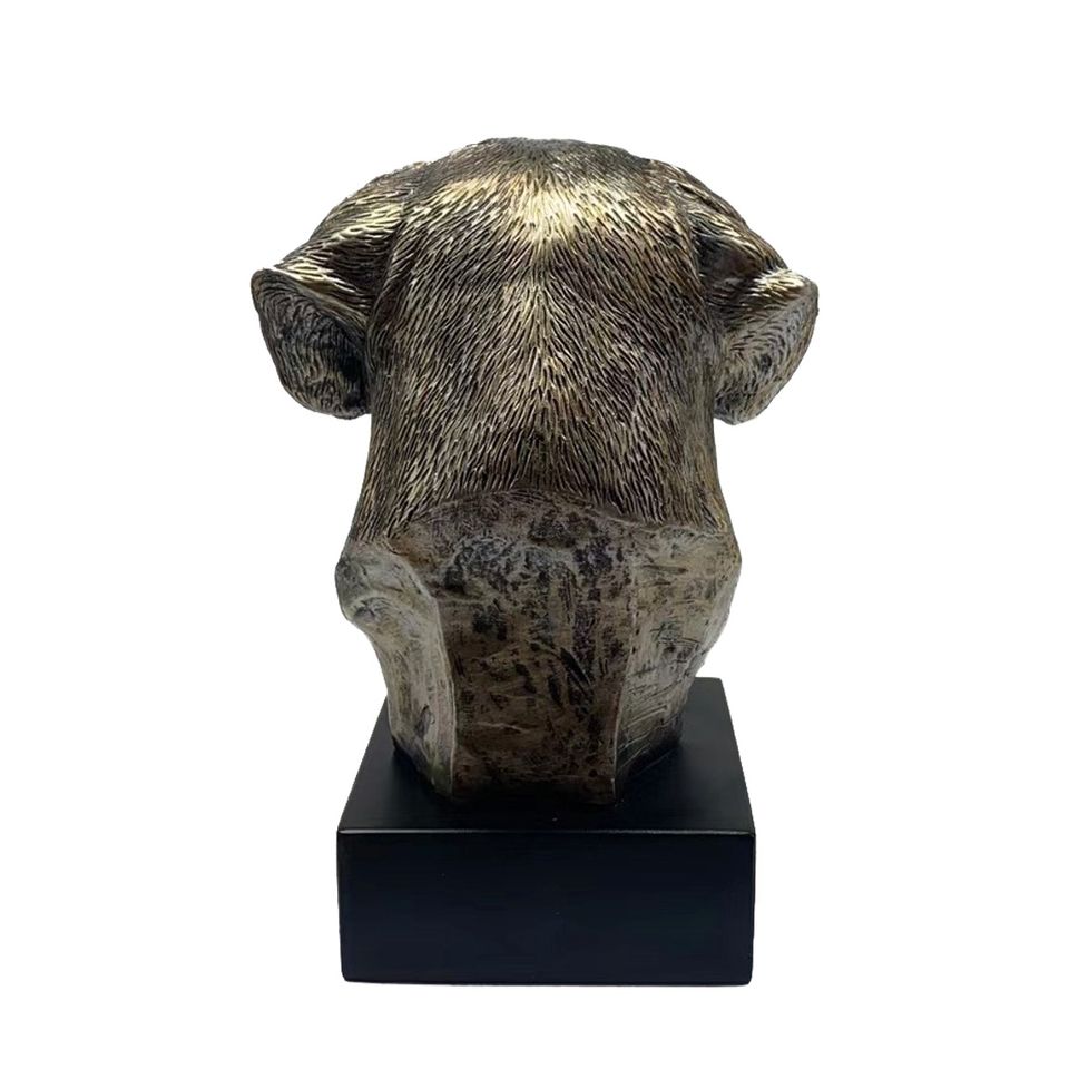 Hund Statue 20 Labrador Retriever Bronze Harz Skulptur Figur in Karben