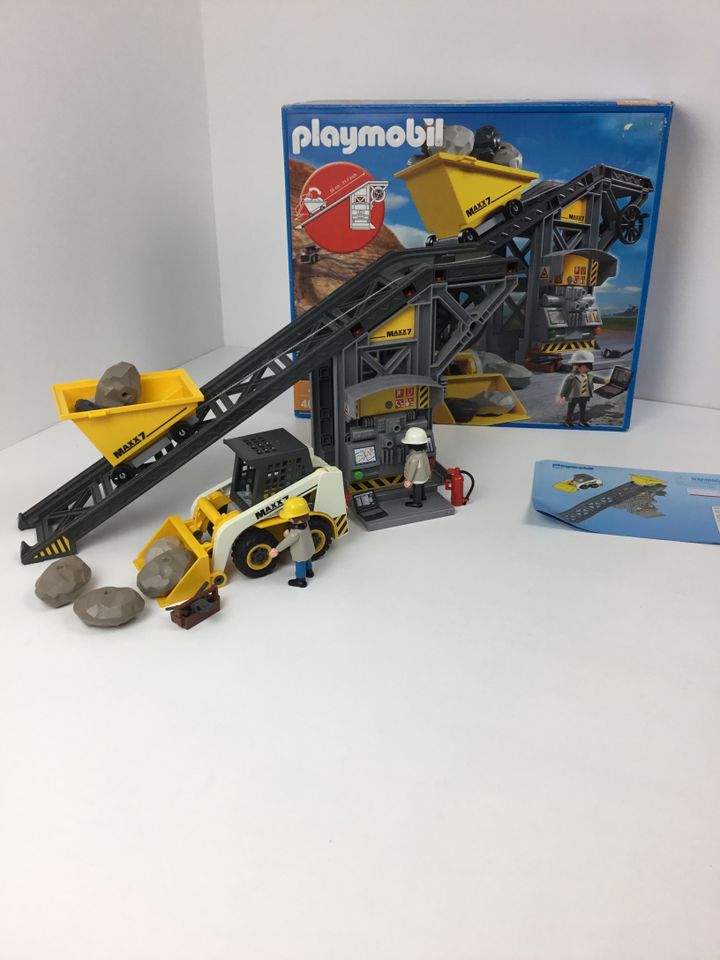 Playmobil Baustelle Bergwerk Förderband mit Radlader 4041 in Gelsenkirchen