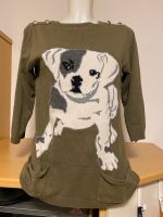 Hunde Pullover Strickpullover mit Hunde Print Olive Gr. M 38 Berlin - Biesdorf Vorschau