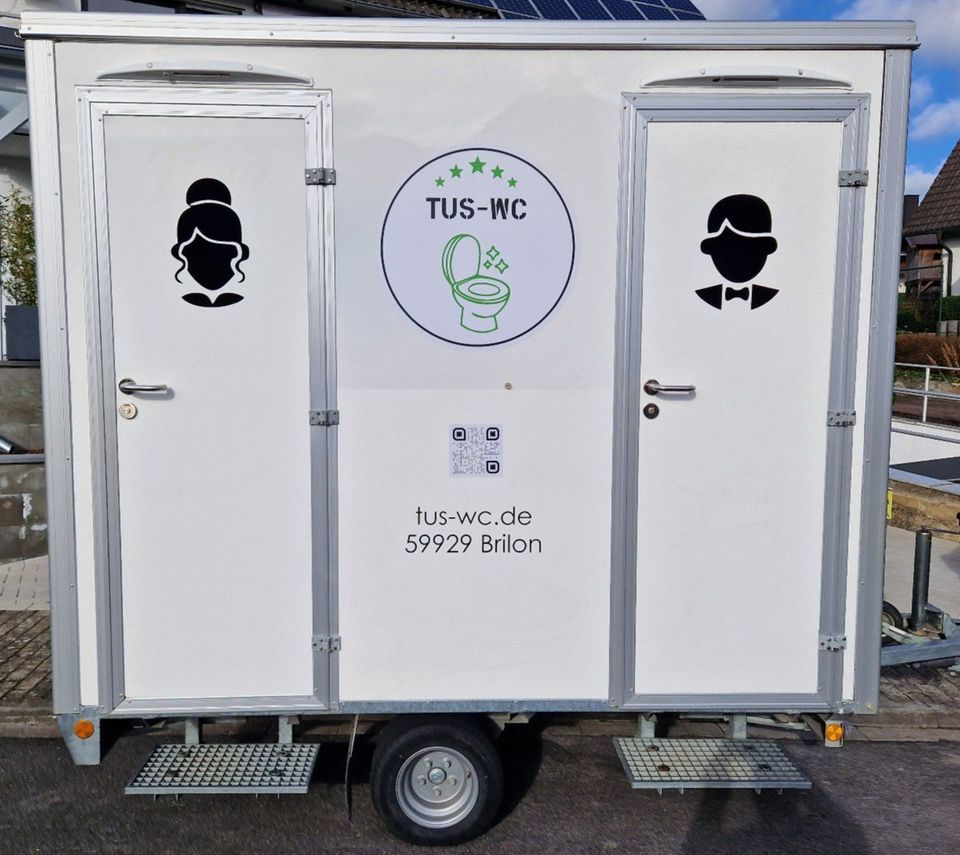 Toilettenwagen/WC-Wagen/Toilettenanhänger für Ihre Veranstaltung in Brilon