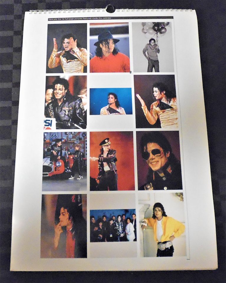 Michael Jackson Kalender 1994 Culture Shock Spiralbindung 30 x 42 in Coburg