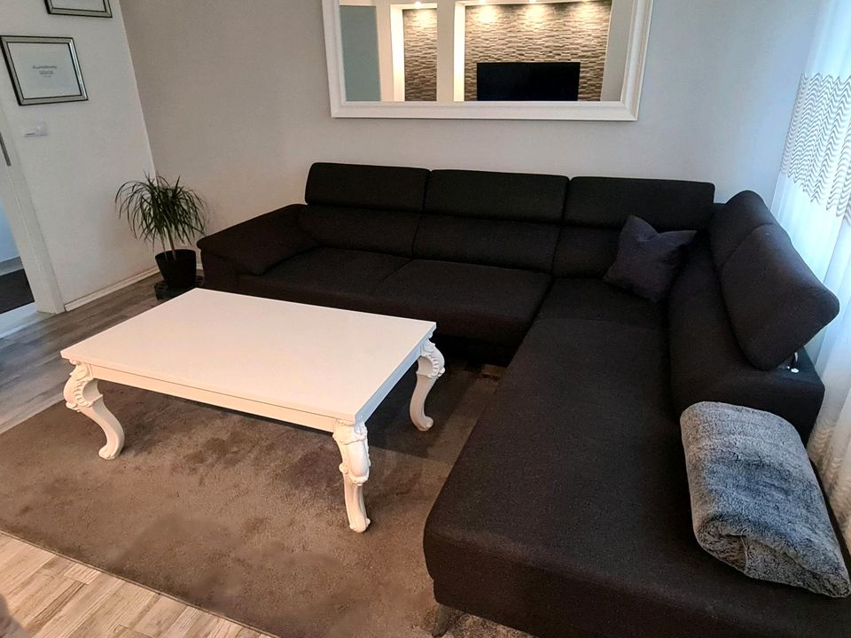 L Sofa ecksofa eckcouch Couch anthrazit grau silber in Emsdetten