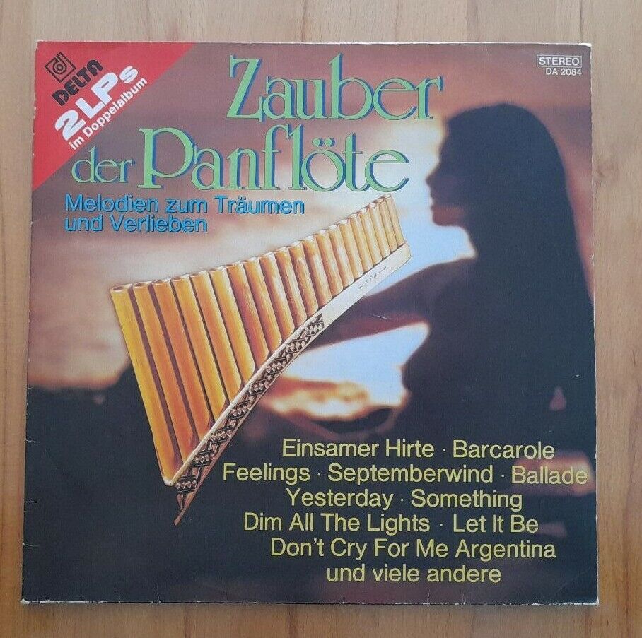 Zauber der Panflöte 2 LP's Vinyl Schallplatten in Wittelshofen