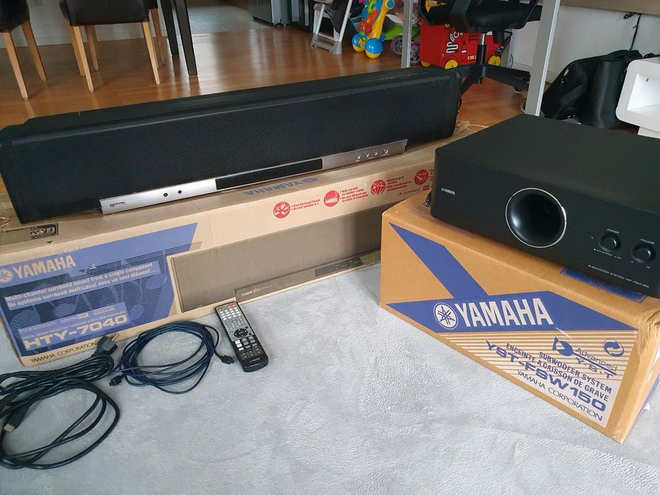Yamaha Soundbar HYT 4070 mit Subwoofer YST FSW 150 in Germering