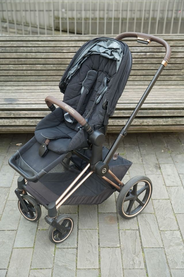 Cybex Priam Platinum Roségold Set Kinderwagen in Heidelberg