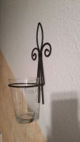 Wand Deko Wandhalter Glas Metall schwarz mediterran romantisch Hessen - Lohra Vorschau