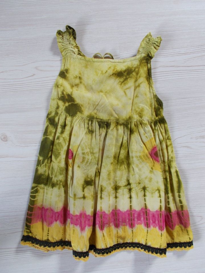 Sommer Batik Kleid 86 92 gelb in Denzlingen