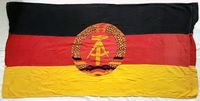 Original DDR-Flagge aus Baumwolle mit genähtem Hammer & Zirkel Niedersachsen - Meine Vorschau