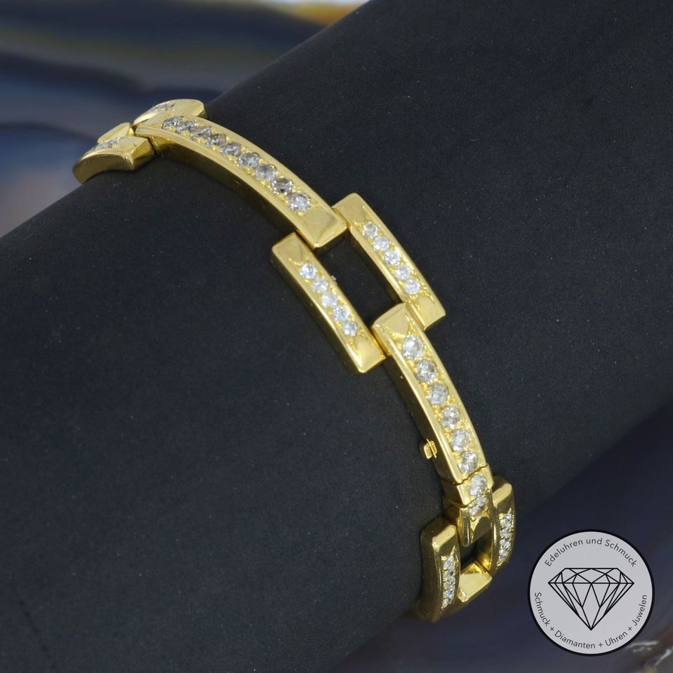 Wert 17.600€ Vintage Brillant Armband 750 Gold 18k XXYY M*198206 in Duisburg