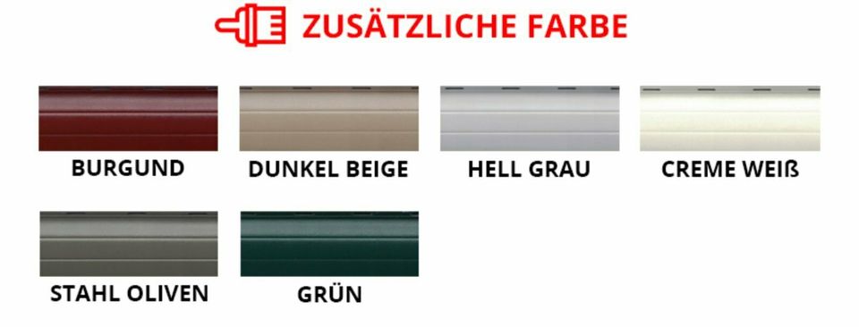 alu pvc AUFSATZROLLLADEN neue Rollläden Rollo für Fenster TP GURT in Görlitz