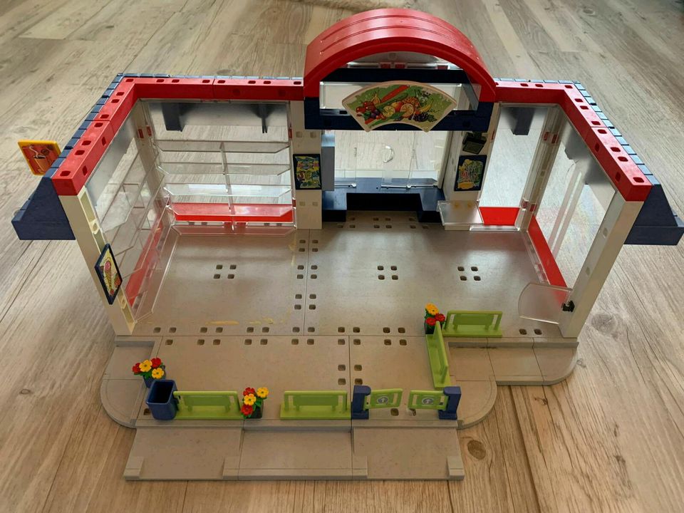 Playmobil Supermarkt 3200 mit Zubehör und Kasse 3204 in Grebenhain