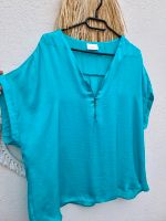 Shirt türkis Größe 50 glänzend sommerlich Hessen - Wöllstadt Vorschau