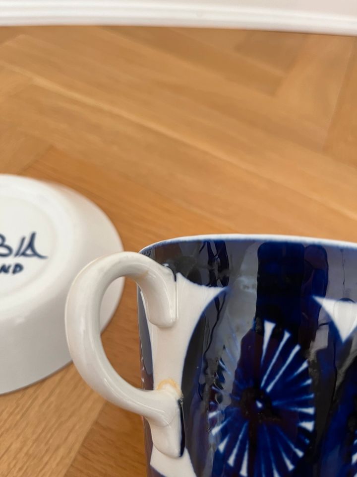 Teetasse Arabia Finland, Fiesta Ulla Procopé, 60er/70er Repariert in Hamburg