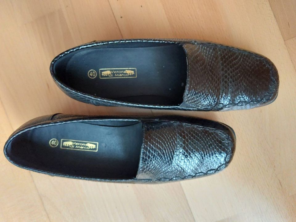 Schuhe in schwarz gr 40 Verona di Marco in Horst (Holstein)