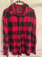 Flanell Hemd Rot Schwarz Kariert Baumwolle XL Niedersachsen - Scharnebeck Vorschau