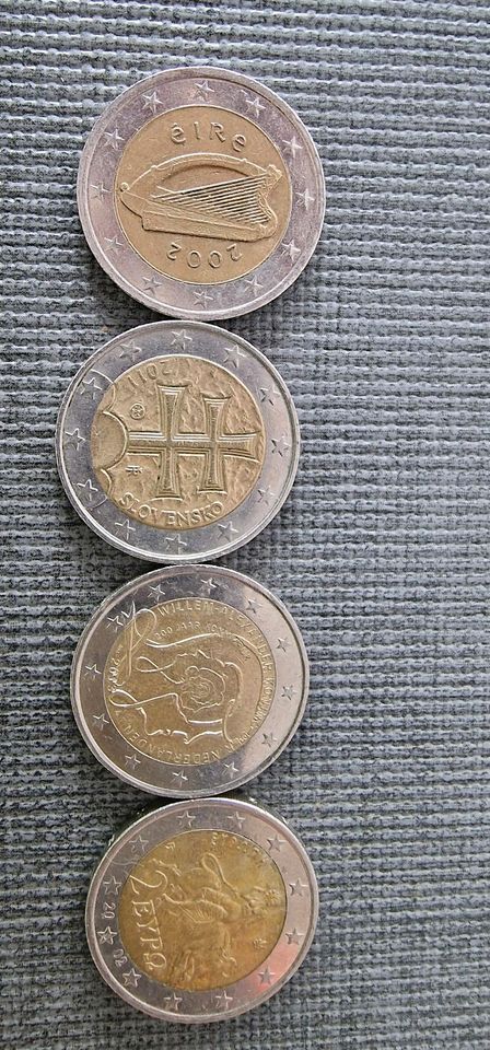 Euro Sammlung 2 Euro, 1 Euro, 50 Cent und 20 Cent in Paderborn