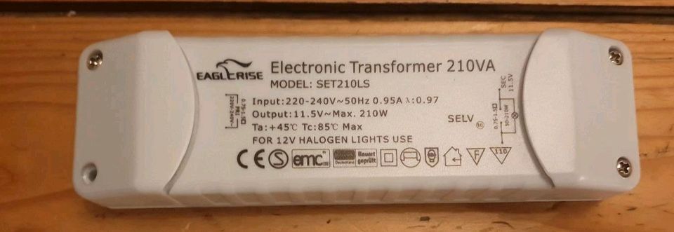 Elektronischer Trafo 12V Halogen 210W in Augsburg