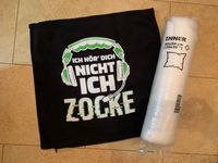 Gamer-Kissen-Bezug + Inlet NEU 50cm Ich hör Dich nicht ich zocke Brandenburg - Hennigsdorf Vorschau