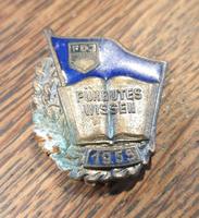 FDJ / JP Abzeichen für Gutes Wissen - frühe Ausführung - DDR Orde Eimsbüttel - Hamburg Niendorf Vorschau