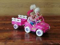 Barbie / Shelly und Tod mit Jeep und Anhänger Nordrhein-Westfalen - Nottuln Vorschau