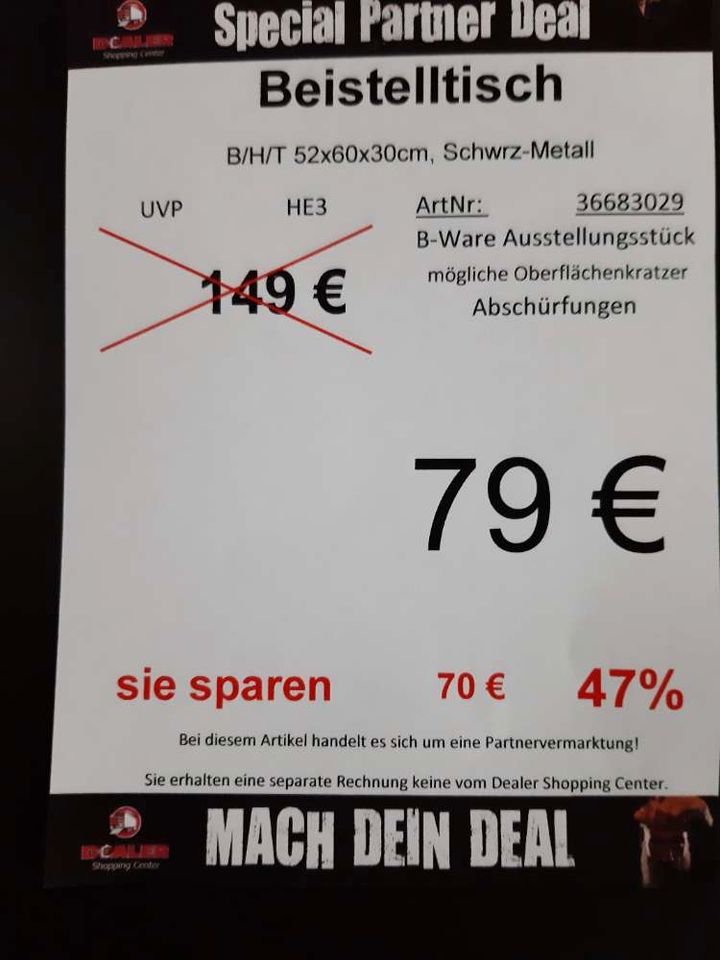 (MG) Beistelltisch  / Tisch / Metalltisch statt 149€ in Zeitz