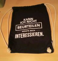 Gym-Bag /Stoffbeutel / leichter Tages-Rucksack "Statement"-Druck Nordrhein-Westfalen - Fröndenberg (Ruhr) Vorschau