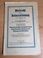 Mietrecht nach der Notverordnung vom 8. Dezember 1931 Nordrhein-Westfalen - Kreuztal Vorschau