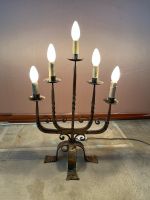 Vintage Art Deco Kerzen Leuchter Metall 70 cm Lampe Messing Süd - Niederrad Vorschau