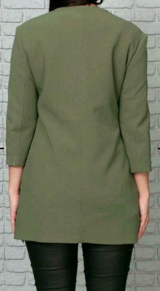 Guess Mantel Long Blazer Jacke Olive grün Neu mit Etikett XL XXL in Demmin