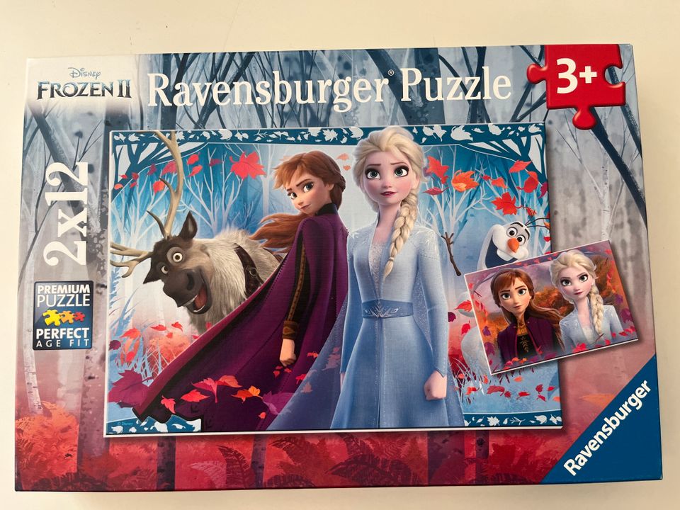 Ravensburger Puzzle Disney Eiskönigin Frozen II 2x12 Teile in Gettorf