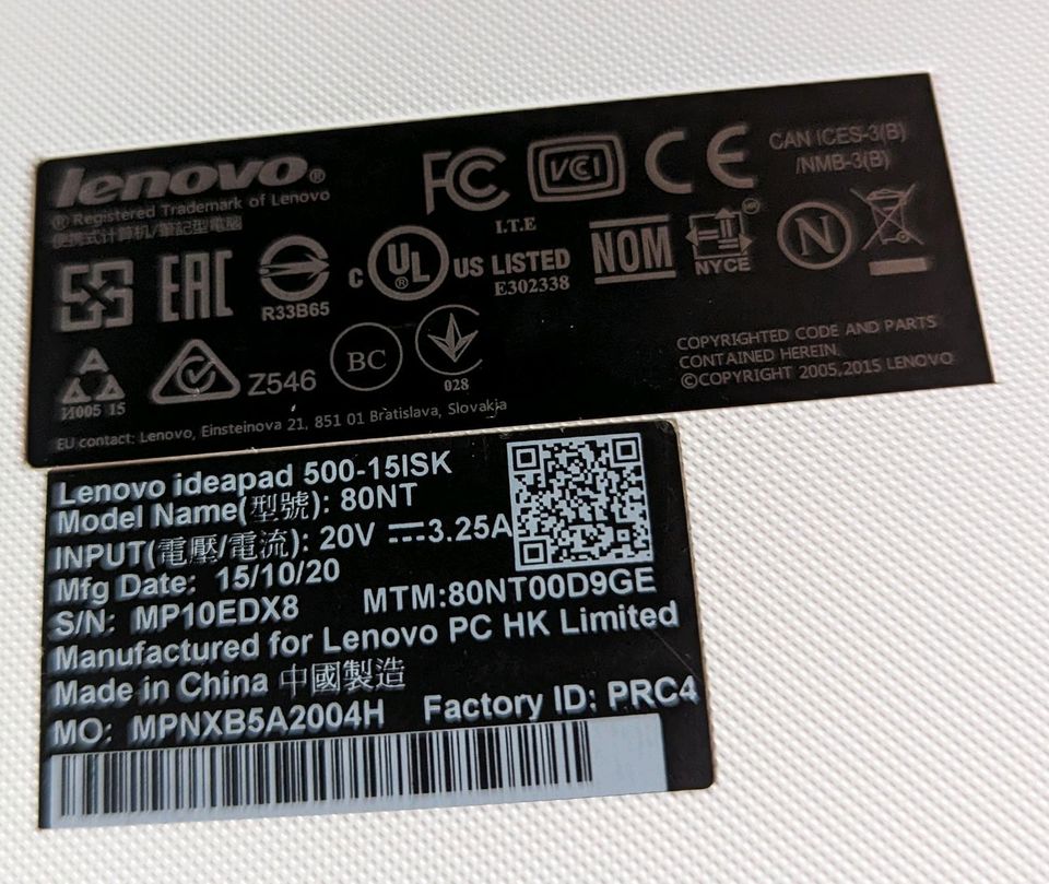 Lenovo ideapad 500 15ISK JBL Intel i5 6200U 8GB SSD 256GB Win10 in Chemnitz