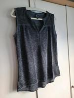 Ärmellose Shirtbluse anthrazit dunkelgrau Takko Viskose M 38 Hessen - Battenberg Vorschau