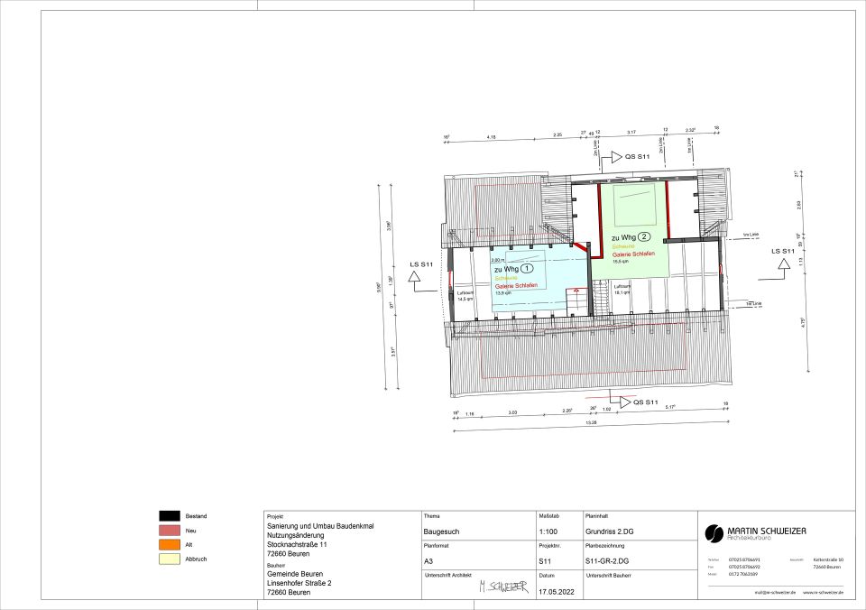 //Projekt mit Baugenehmigung //Denkmalschutz //114 m² Wohnen + 109 m² Gewerbe //Sonder-AfA //KfW in Beuren