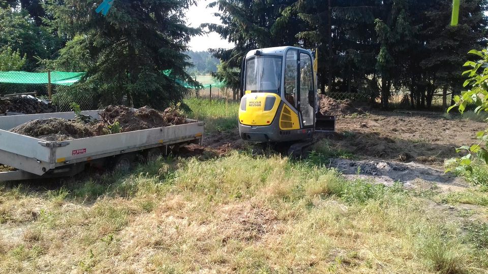 Mini-Bagger Arbeiten / Begradigungen / Wurzeln Entfernen in Plessa