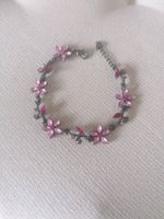 Modeschmuck Armband Floral / Blumen rosa und pink neu Nordrhein-Westfalen - Wegberg Vorschau