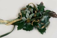 Kerzendekoration Weihnachts-Kerzenschmuck altblau Weihnachtst.70e Bayern - Berching Vorschau